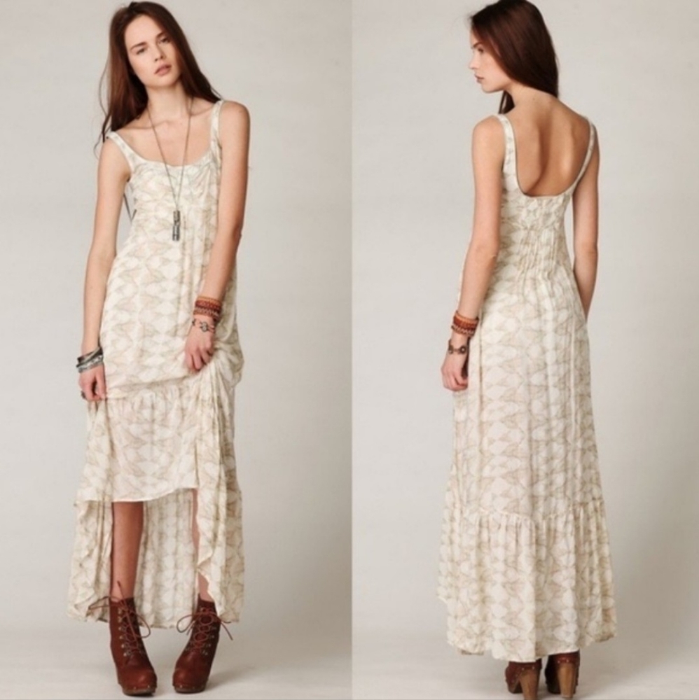 Free People Love Birds Maxi Dress High Low